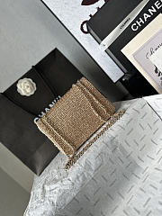 Chanel Tweed & Gold-Tone Metal Mini Classic Handbag 21cm - 6