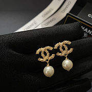 Chanel CC Drop Gold Earrings - 2