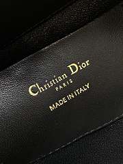 Dior Toujours Vertical Tote Bag Black Macrocannage Crinkled Calfskin 16x12x18cm - 4