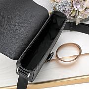  Dior Saddle Heritage Messenger Black Bag 23x17.5x6cm - 5