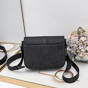  Dior Saddle Heritage Messenger Black Bag 23x17.5x6cm - 4