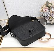  Dior Saddle Heritage Messenger Black Bag 23x17.5x6cm - 2