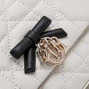 My Dior Mini Bag Two-Tone Latte and Black Cannage Lambskin 21x11.5x7cm - 4