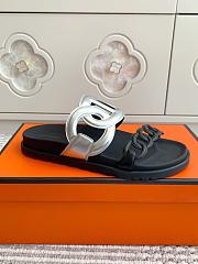 Hermès Extra Gris Argenté Sandal  - 2