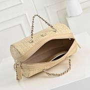 CHANEL Classic Clutch With Chain Braided Raffia & Gold Tone Metal 19x11x7cm - 3