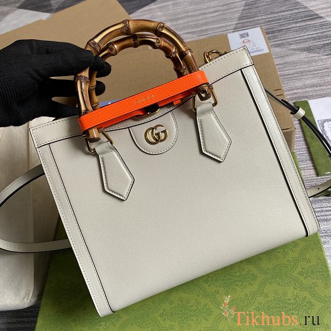 Gucci Diana Small Mystic White Tote Bag 27X24X11cm - 1
