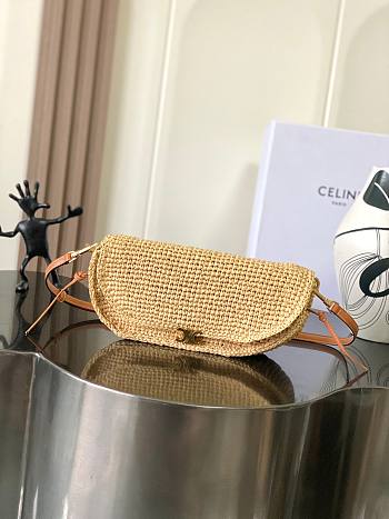 Celine Multipochette In Raffia Bag 25x13x5cm
