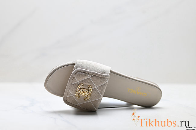  Chanel Lambskin Quilted Flat Mules - 1