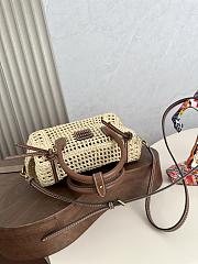 Miu Miu Raffia top-handle bag 25.5x14x9.5cm - 3