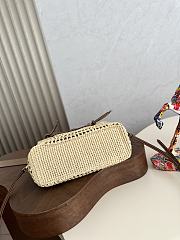 Miu Miu Raffia top-handle bag 25.5x14x9.5cm - 2