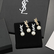 Saint Laurent Pearl Earrings - 3