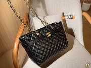 Chanel Black Quilted Leather Soft Elegance Tote 31×23×12cm - 5