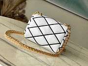 LOUIS VUITTON GO-14 MM Malletage Leather White Handbags 15×10×6.5cm - 5