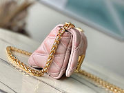 LOUIS VUITTON GO-14 MM Malletage Leather Pink Handbags 15×10×6.5cm - 6