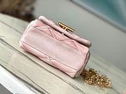 LOUIS VUITTON GO-14 MM Malletage Leather Pink Handbags 15×10×6.5cm - 5