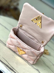 LOUIS VUITTON GO-14 MM Malletage Leather Pink Handbags 15×10×6.5cm - 3