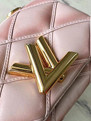 LOUIS VUITTON GO-14 MM Malletage Leather Pink Handbags 15×10×6.5cm - 2