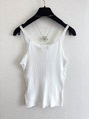 Miu Miu White Cotton And Lace Top  - 3