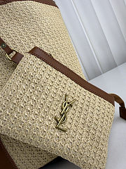 Saint Laurent Large Raffia Tote Bag 34x32x11cm - 6