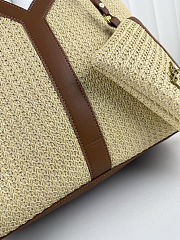 Saint Laurent Large Raffia Tote Bag 34x32x11cm - 5