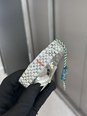 Rolex Datejust 36mm Red Diamond Dial Jubilee Bracelet 13.00 CT - 5
