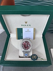 Rolex Datejust 36mm Red Diamond Dial Jubilee Bracelet 13.00 CT - 2