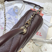 Chanel Maxi Coco Handle Long Chevron Flap Bag 32cm - 6