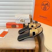 Hermès Oran Sandals Dore Chevre - 6