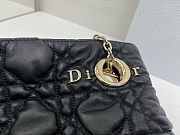 Medium Dior Crunchy Bag Black Puffy Macrocannage Calfskin 38x28.5cm - 5
