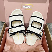 Miu Miu Crochet Slide Sandals - 2