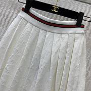 Gucci Pleated jacquard-knit mini skirt. - 2