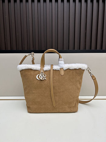 Dior Toujours Shearling Bag 20x22x18.5cm