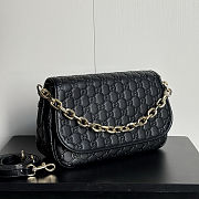 Gucci GG Emblem Medium Shoulder Bag 28x17x9cm - 4