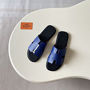 Hermès Izmir Blue Navy Sandal  - 1