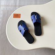 Hermès Izmir Blue Navy Sandal  - 4
