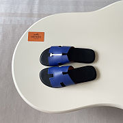 Hermès Izmir Blue Navy Sandal  - 2