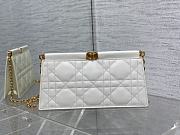 Dior Caro Colle Noire Clutch with Chain Latte Cannage Lambskin 27.5x4.5x14cm - 1