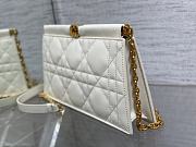 Dior Caro Colle Noire Clutch with Chain Latte Cannage Lambskin 27.5x4.5x14cm - 6