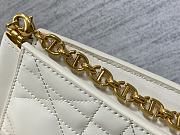 Dior Caro Colle Noire Clutch with Chain Latte Cannage Lambskin 27.5x4.5x14cm - 4