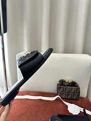  Chanel Lambskin Quilted Turnlock Flat Mules - 6