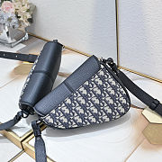 Dior Saddle Bag Black Grained Taurillon 19.5x15x5.5cm - 4