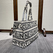CELINE Cabas Thais Canvas Tote Bag 41X28X17cm - 5