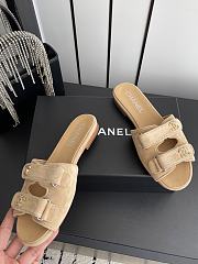 Chanel Mules - Suede kidskin, beige. - 5