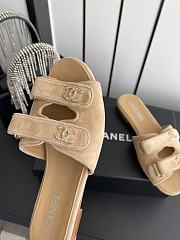 Chanel Mules - Suede kidskin, beige. - 4