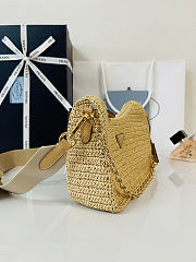 Prada Re-Edition Raffia Shoulder Bag 23x16x7cm - 5