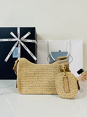Prada Re-Edition Raffia Shoulder Bag 23x16x7cm - 4