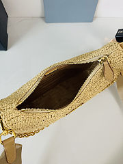 Prada Re-Edition Raffia Shoulder Bag 23x16x7cm - 3