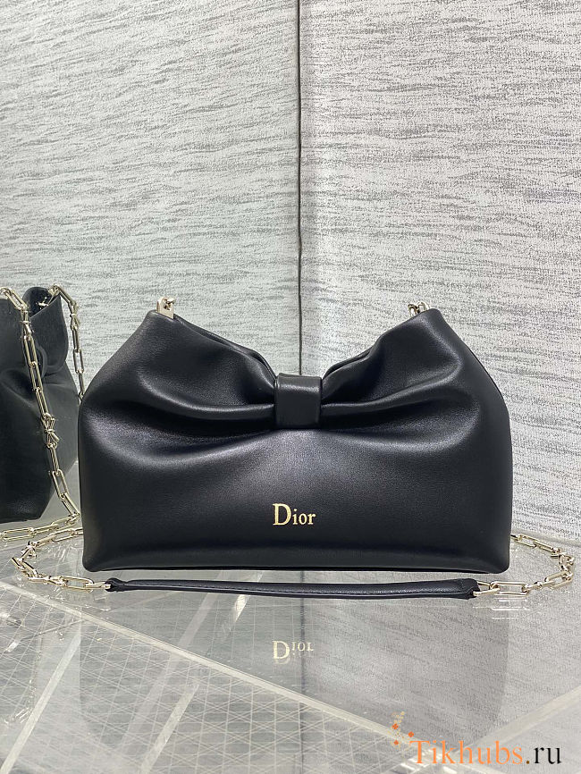  Dior Bow Black Bag 27x8x18cm - 1