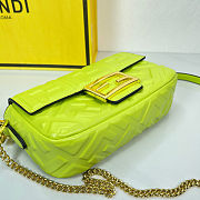 Fendi Mini Baguette Crossbody Neon Green Bag  - 6
