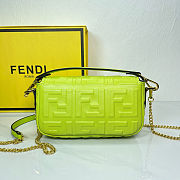 Fendi Mini Baguette Crossbody Neon Green Bag  - 5